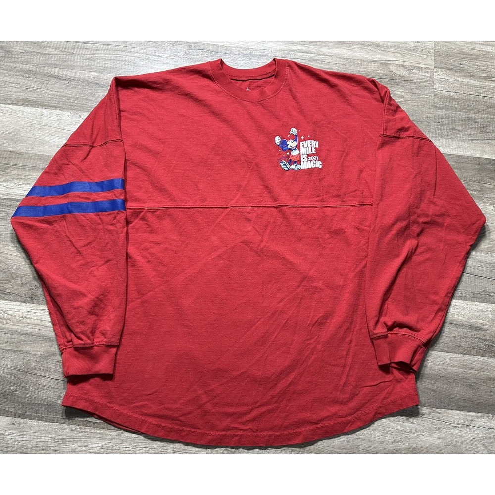 Disney Run Disney Spirit Jersey 2021 Adult Size XL Red Every Mile Is Magic